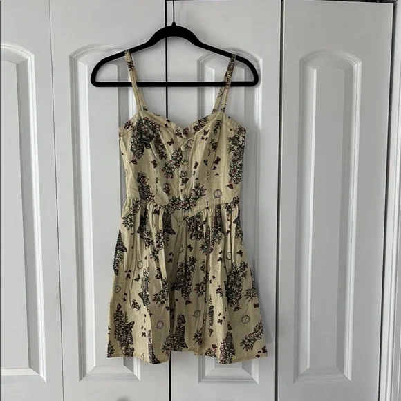 Hell Bunny Skull and Floral Pinup Sundress - Picture 1 of 9